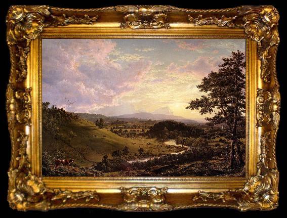 framed  Frederic Edwin Church Stockbridge,Mass., ta009-2